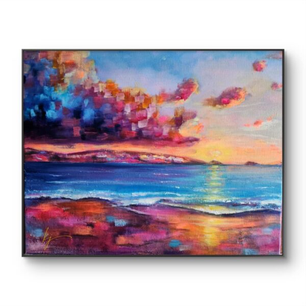 Goodrington Across The Bay Black Frame